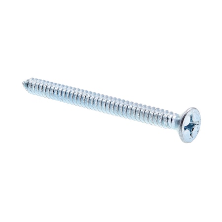 Prime-Line Sheet Metal Screw, Self-Tap, Flat Head, Phillip Drive No. 14 X 3in Zinc Plated Steel 25PK 9017895